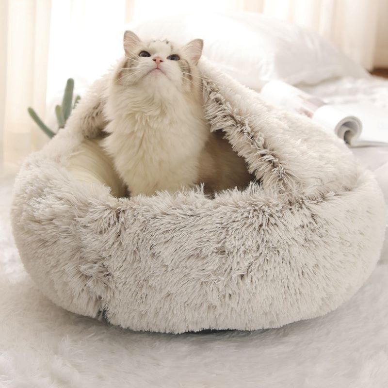 Long Plush Pet Bed