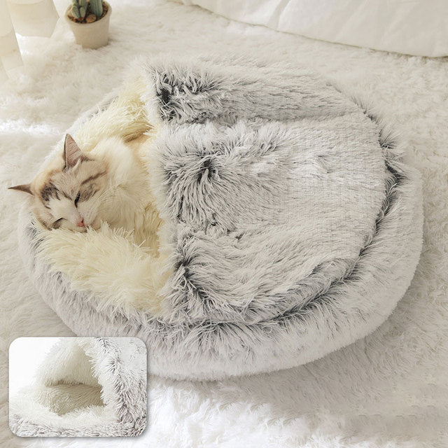 Long Plush Pet Bed