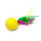 Plastic Golf Ball with Feather (6 pcs)