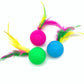 Plastic Golf Ball with Feather (6 pcs)