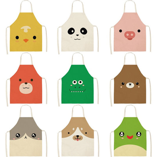 Cartoon Animal Oilproof Apron