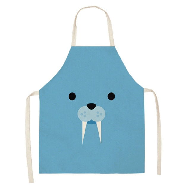 Cartoon Animal Oilproof Apron