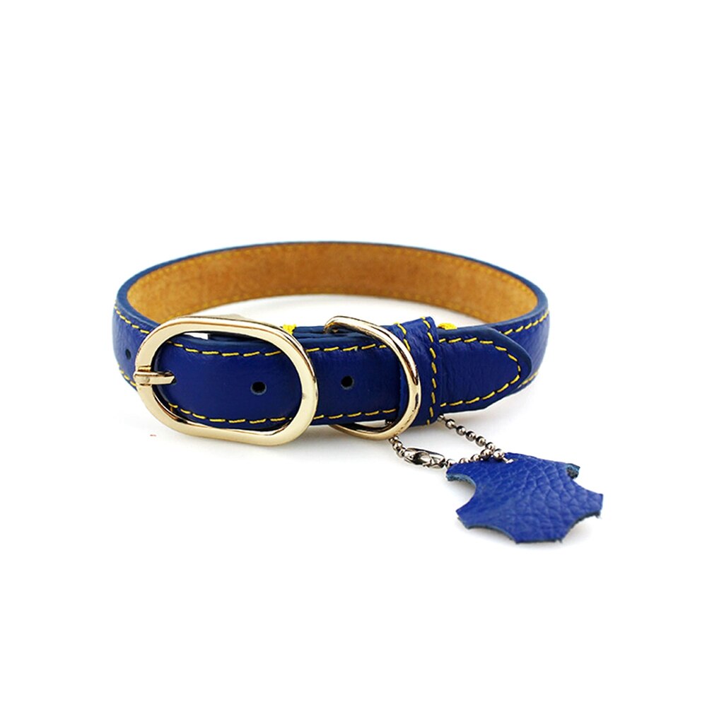 Genuine Leather Collar For Large Small Pet
