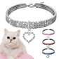 Heart-Shaped Whinestone Pet Collar