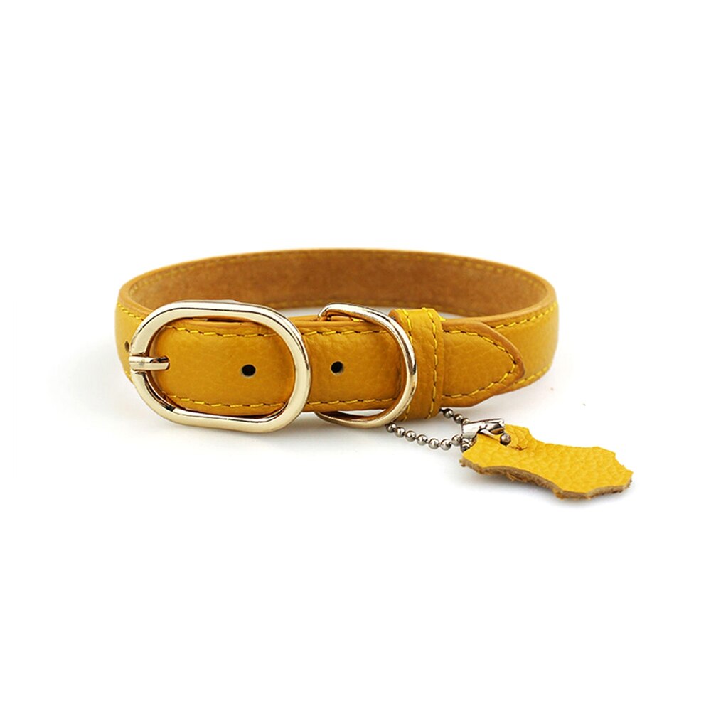 Genuine Leather Collar For Large Small Pet